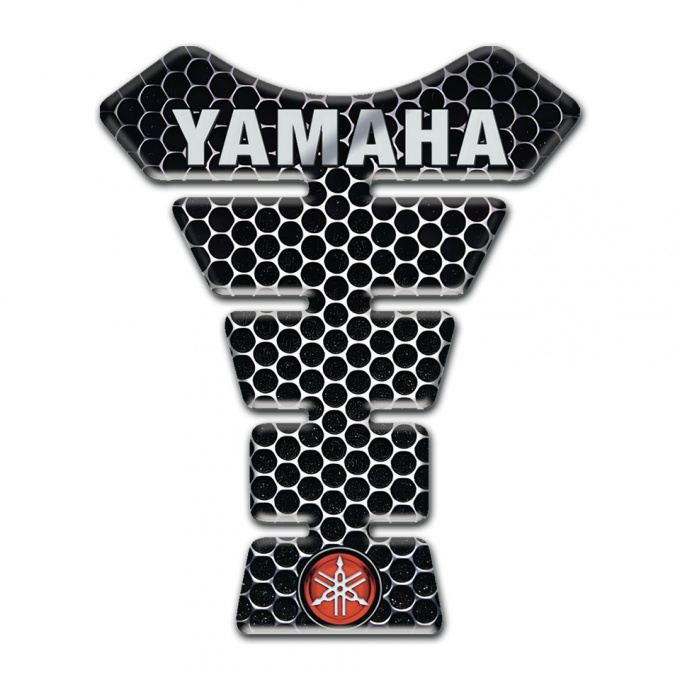 Yamaha Tank Pad Protector Perforated Steel Background Small Logo model 