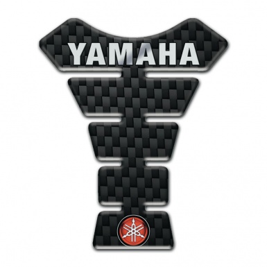 Yamaha Tank Pad Motorbike Black Fibers Style Small Logo 