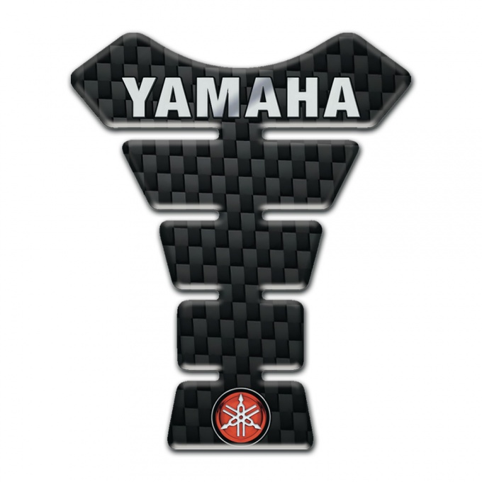 Yamaha Tank Pad Motorbike Black Fibers Style Small Logo 