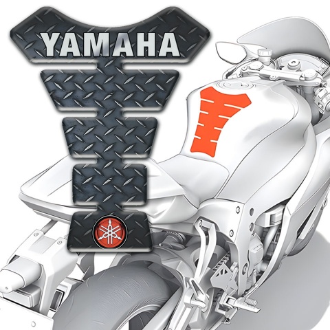 Yamaha Tank Guard Pads Rough effect base Logo Inscription Style 