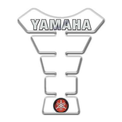 Yamaha Tank Fuse White Design Grey Logo 