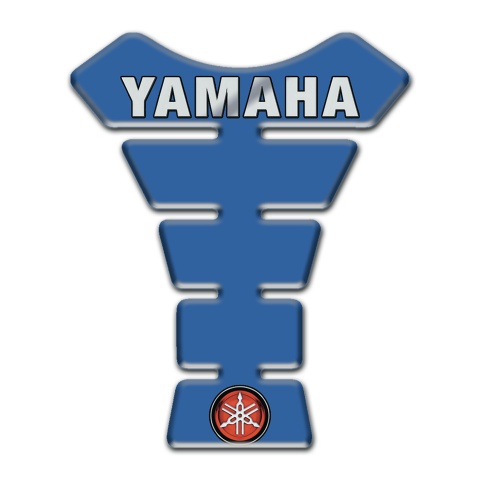 Yamaha Tank Pad Motorbike Blue Design Grey Logo 