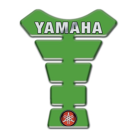 Yamaha Tank Pad Protector Green design Grey Label Logo 