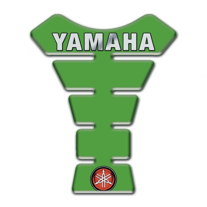 Yamaha Tank Pad Protector Green design Grey Label Logo 