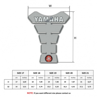 Yamaha Tank Fuse Premium Quality Grey Edition 