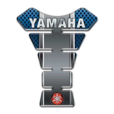 Yamaha Tank Pad Motorbike Blue Gray Print Small Logo Style 