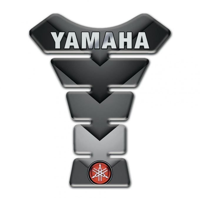 Yamaha Tank Pad Protector V Shape Grey Details Base Small Logo 