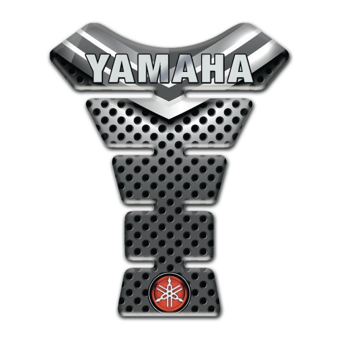 Yamaha Tank Protector Perforated Design Edition Gray Logo Inscription