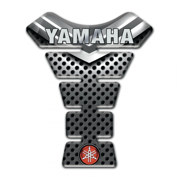 Yamaha Tank Protector Perforated Design Edition Gray Logo Inscription