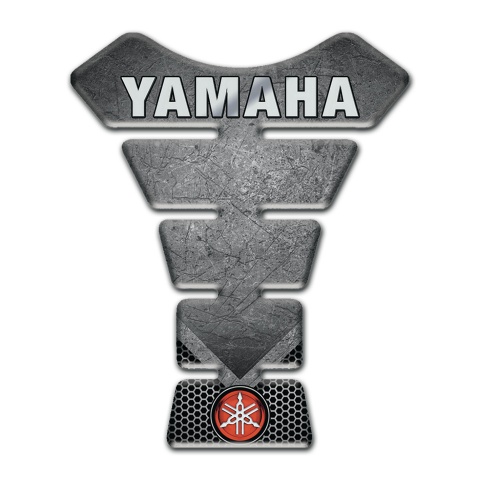 Yamaha  Tank Guard Pads Scratched stone Effect anD Gray Logo Inscription 