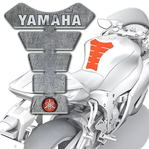 Yamaha Tank Pad Protector Stone Effect Model and Logo Inscription 