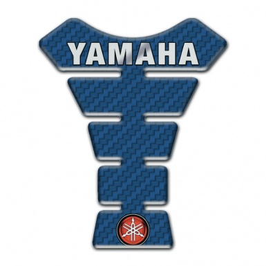 Yamaha Tank Pad Motorbike Navy Blue Carbon 