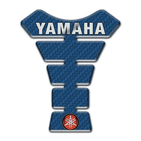Yamaha Tank Pad Motorbike Navy Blue Carbon 