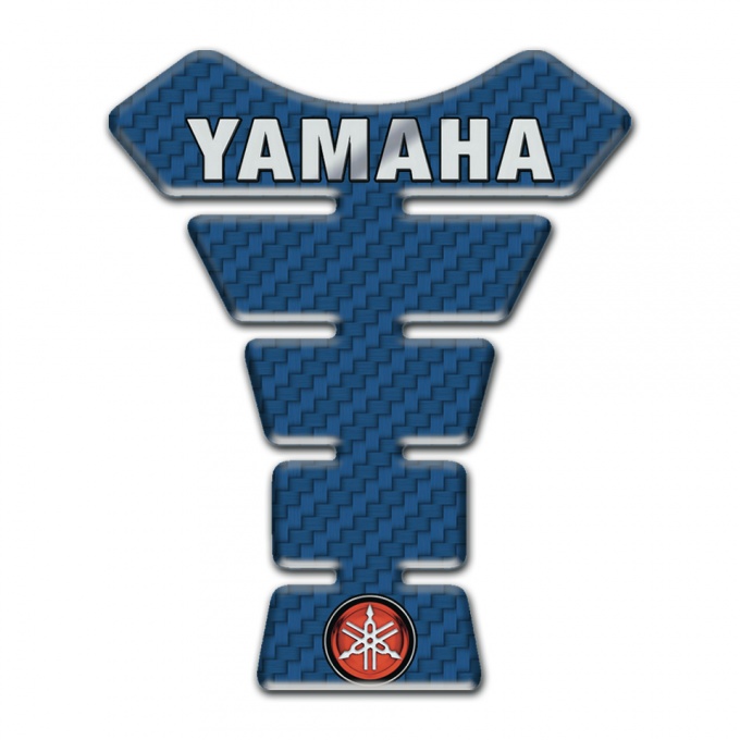 Yamaha Tank Pad Motorbike Navy Blue Carbon 