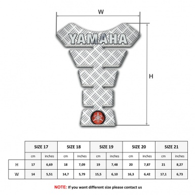 Yamaha Tank Protector Crossed Decoration Style Logo Inscription Model 