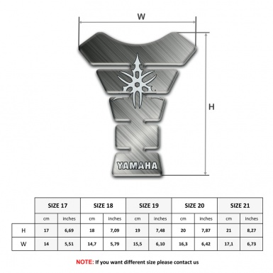 Yamaha Tank Protector Matte base Style New Logo 