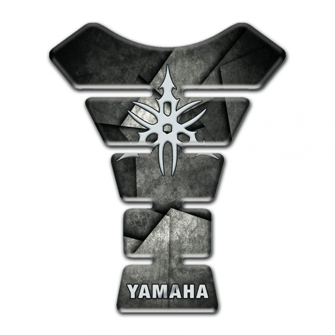 Yamaha Tank Guard Pads Mixed Details Base White Logo 