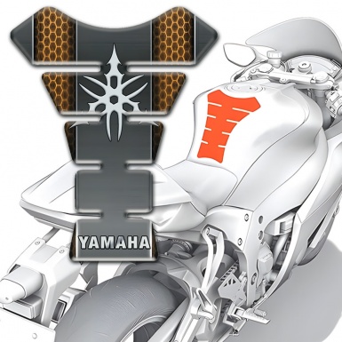 Yamaha Tank Pad Protector Honeycomb motive Design 