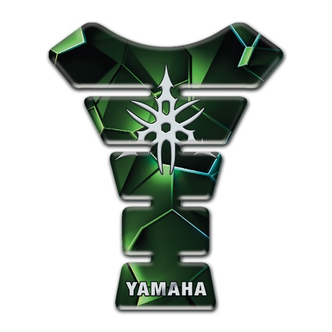 Yamaha Tank Pad Protector Green Nuance base White Logo 