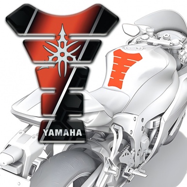 Yamaha Tank Fuse High-Quality  Stylish Base White Logo 