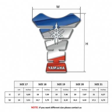 Yamaha Tank Guard Pads Colorful Base Stylish Logo 