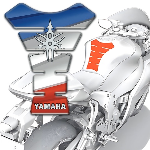 Yamaha Tank Guard Pads Colorful Base Stylish Logo 