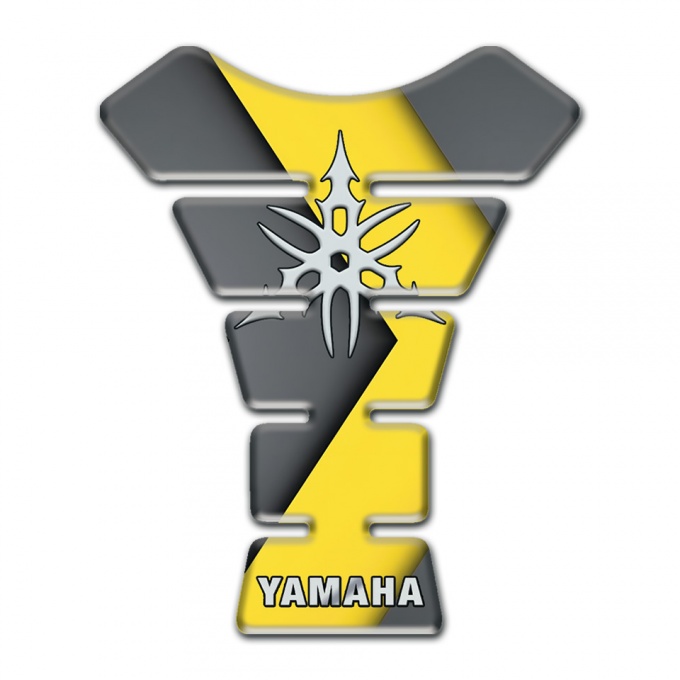 Yamaha Tank Guard Pad Yellow Grey base Decoration Stylish Logo 