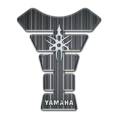 Yamaha Tank Pad Protector Gray Base with White Stripes Edition 