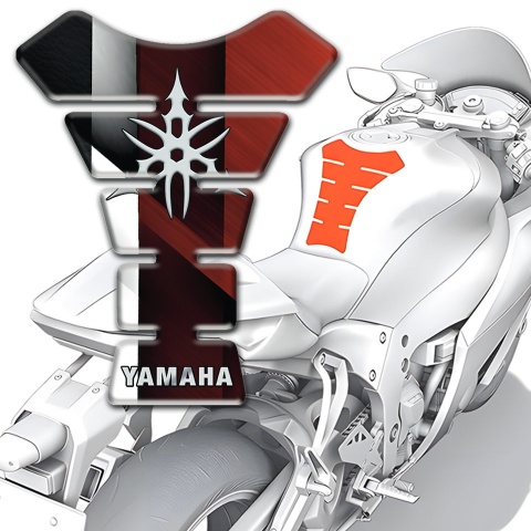 Yamaha Tank Pad Protector Stylish base Off White logo 