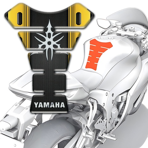 Yamaha Tank Fuse Yellow Black Racing Edition Style 