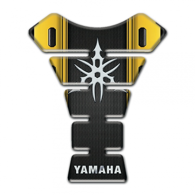 Yamaha Tank Fuse Yellow Black Racing Edition Style 