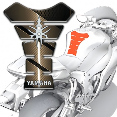 Yamaha Tank Pad Protector Anti Slip Sticker Bronze edition 