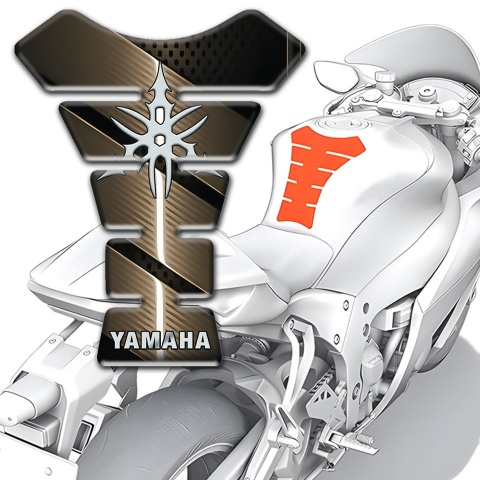 Yamaha Tank Pad Protector Anti Slip Sticker Bronze edition 
