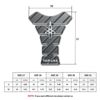 Yamaha Tank Pad Motorbike Grey Vesion 