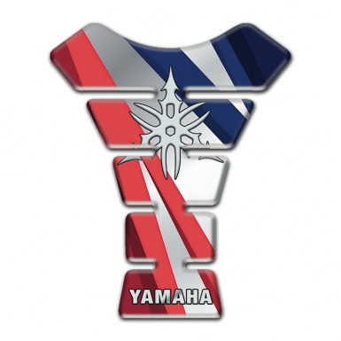Yamaha Tank Guard Pads Pink Lines Motive and White logo 
