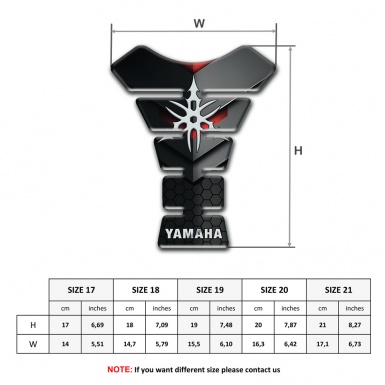 Yamaha Tank Pad Protector Motorcycle Silicone Sticker Unique Style 
