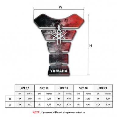 Yamaha Tank Fuse Mixed Colors Style and Stylish Logo 