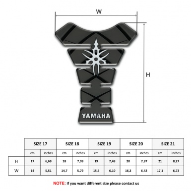 Yamaha Tank Pad Motorbike Dark Background Style 