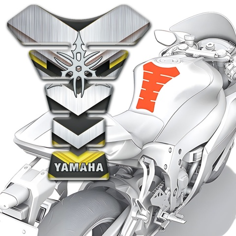 Yamaha Tank Protector Silver V Shape Style 