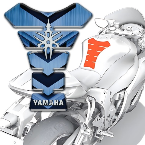 Yamaha Tank Fuse Blue Patterns Decoration Style 