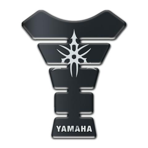 Yamaha  Tank Protector Graphite Effect Base White Logo 