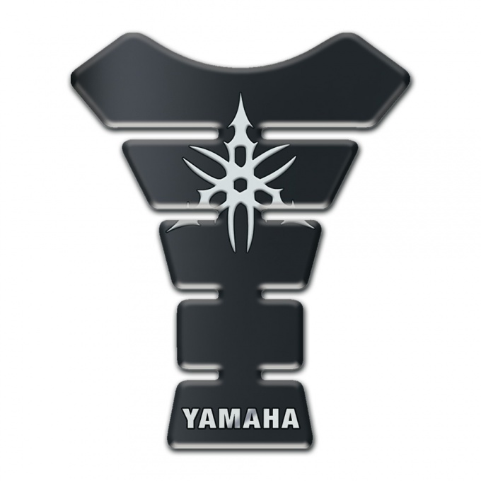 Yamaha  Tank Protector Graphite Effect Base White Logo 