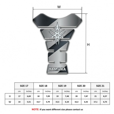 Yamaha Tank Guard Pads Grey Black Type 
