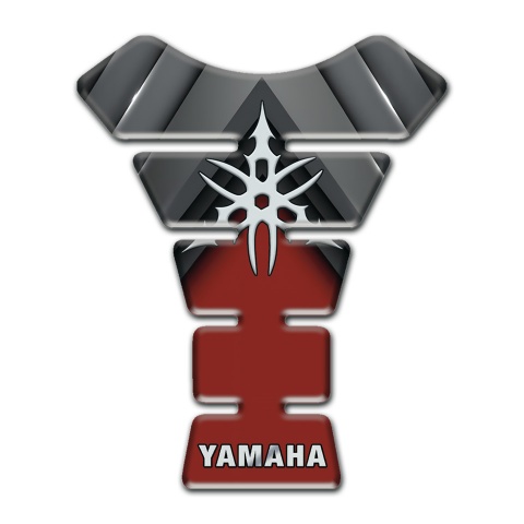 Yamaha Tank Protector Grey Red Decoration Type and Stylish Logo 