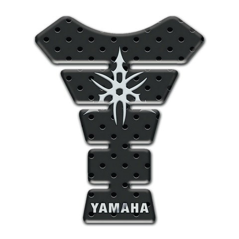 Yamaha Tank Guard Pads Perforated Rubber Style and Stylish logo