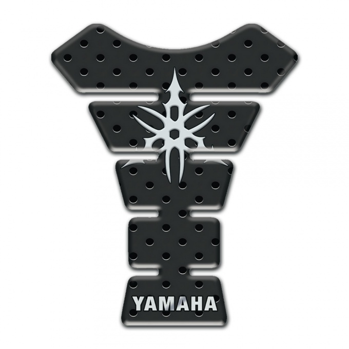 Yamaha Tank Guard Pads Perforated Rubber Style and Stylish logo