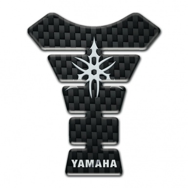 Yamaha Tank Protector with Black Coarse Fibers Effect