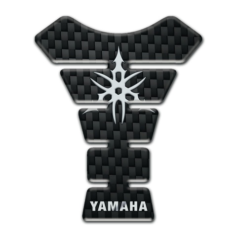 Yamaha Tank Protector with Black Coarse Fibers Effect