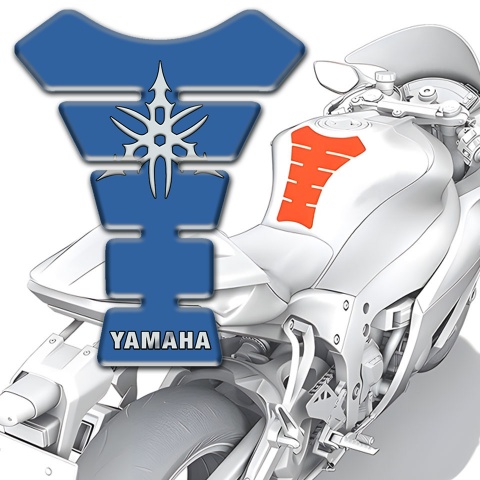 Yamaha Tank Pad Protector Blue Model 