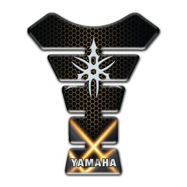 Yamaha Tank Pad Protector Crossed Orange Lights Model 